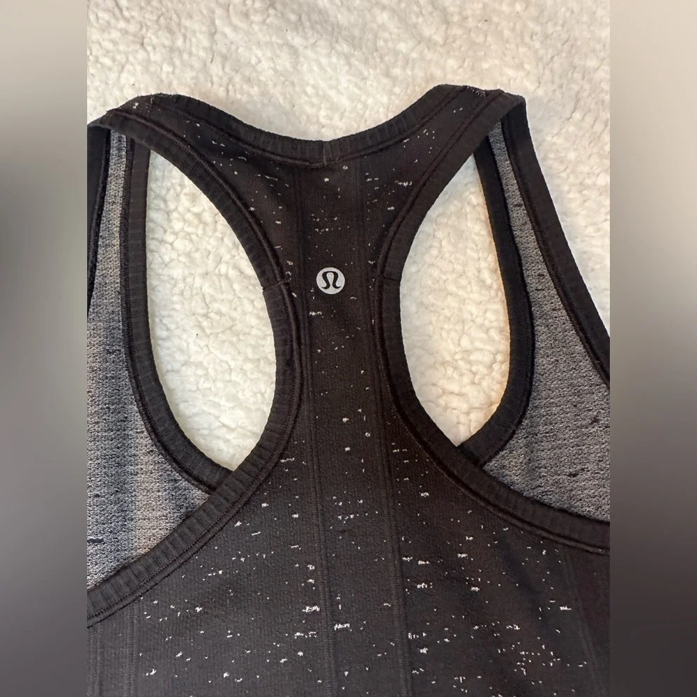 lululemon athletica Black Speckled Tank Top